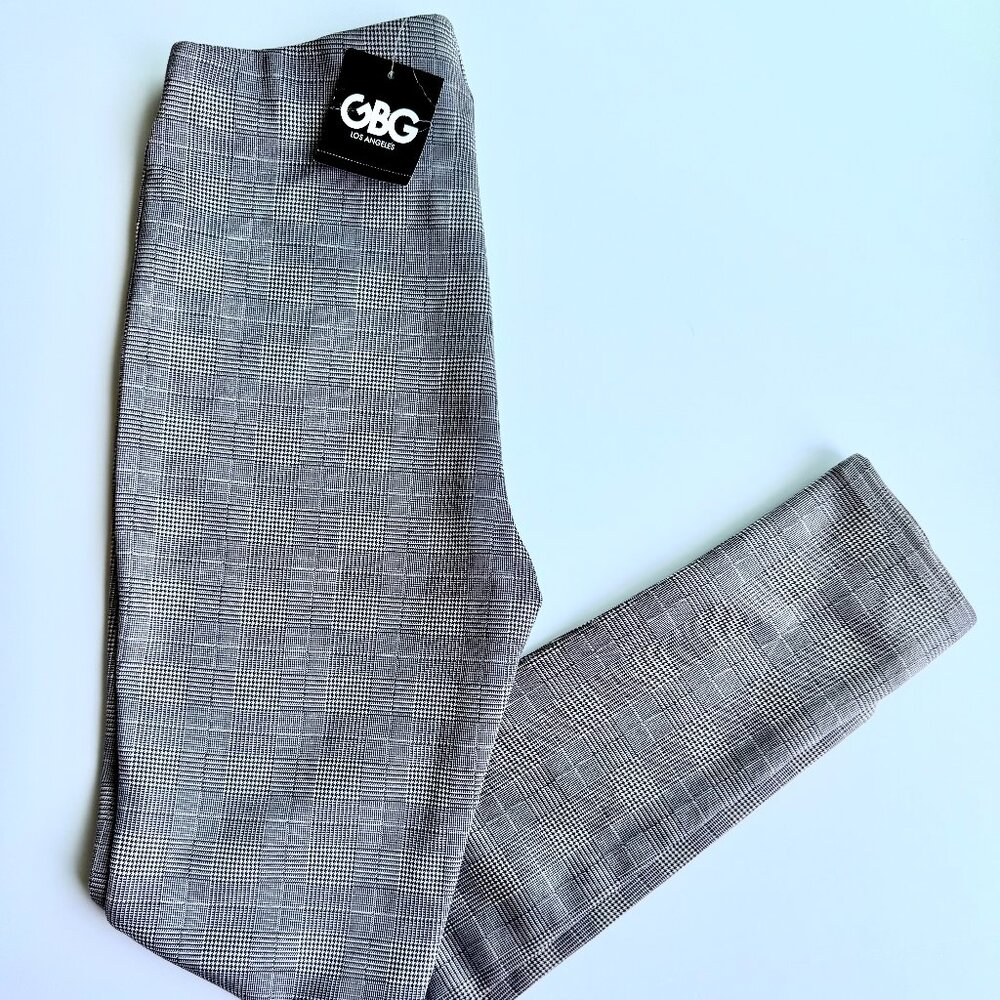 NWT GBG Guess Jojo Double Knit Black and White Leggings Small $40